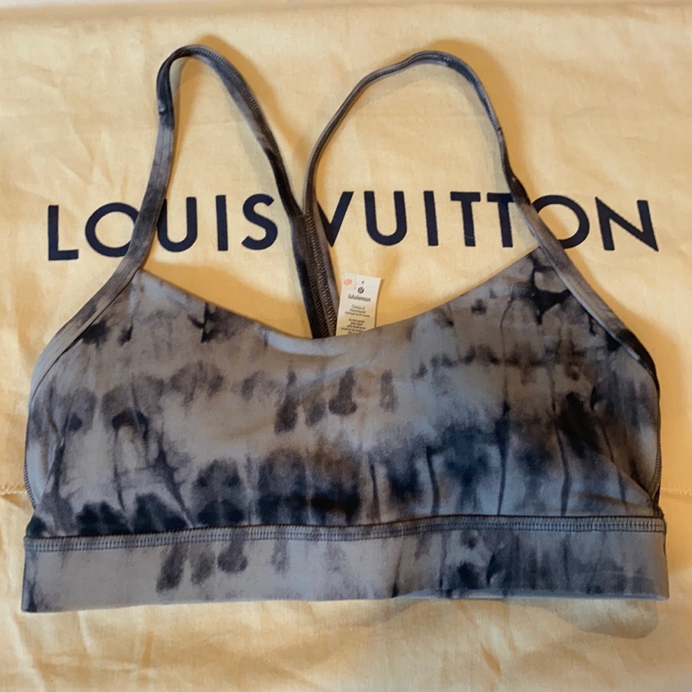 Grey Tie Dye Flow Y Bra
